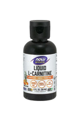 Now Foods L-Carnitine Liquid 1000 mg supplement bottle, promoting energy production and overall health.